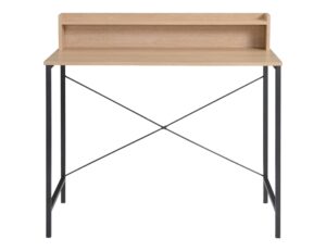 Metal Desk with Shelf Oak PR8771 Desks NZ DEPOT