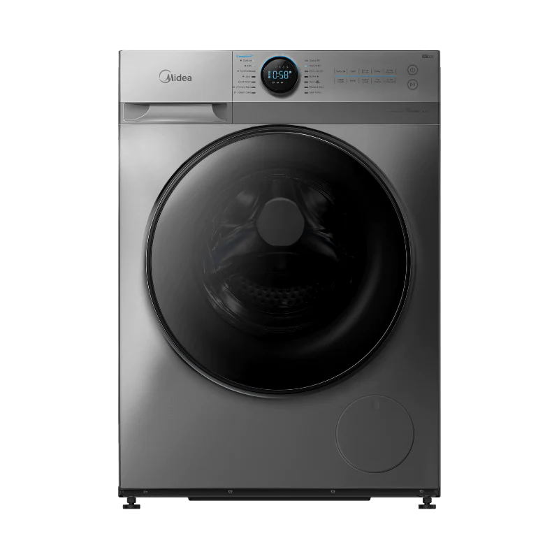 Midea 10Kg Steam Washfront Load Titanium Washing Machine With Wifi Mf200W100Wb