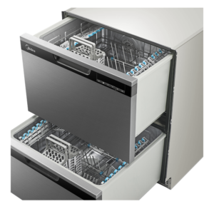 Midea 14 Place Settings Double Drawer Dishwasher JHDWDD14SS - JHDWDD14SS - NZ DEPOT