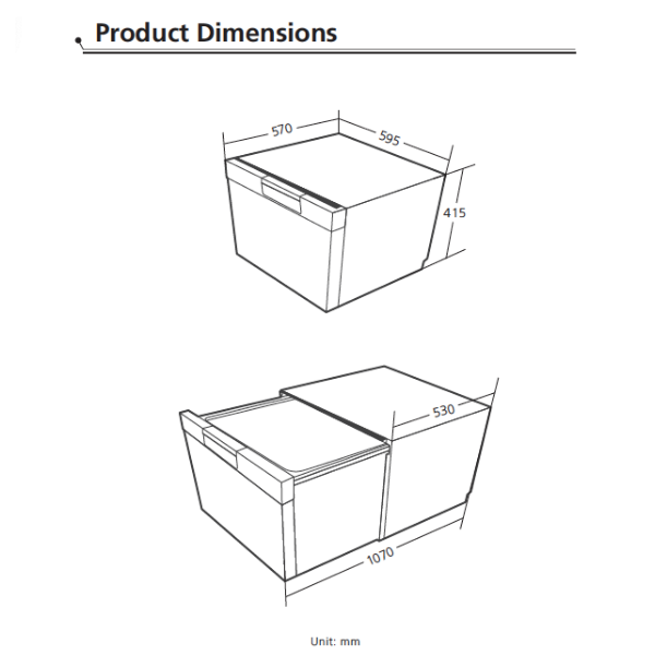 Midea 7 Place Settings Single Drawer Dishwasher Stainless Steel Jhdwsd7Ss Jhdwsd7Ss Nzdepot 1 - Nz Depot