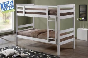 New Lyn Bunk Bed with Mattress Combo PR6804 Bed Frames NZ DEPOT