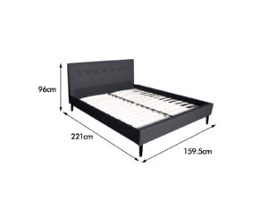 Novo Queen Bed Frame With Mattress Combo Pr8765 Bed Frames Nz Depot 1 - Nz Depot