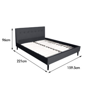 Novo Queen Bed Frame with Mattress Combo