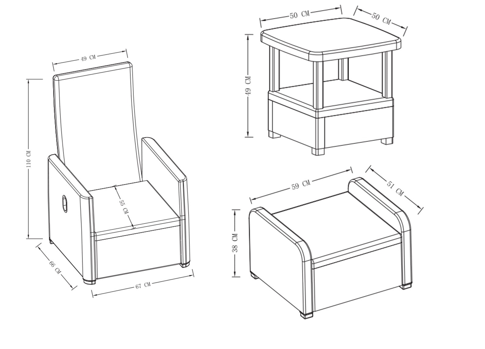 Outdoor Recliners Set PR7062 Outdoor Furniture NZ DEPOT 8