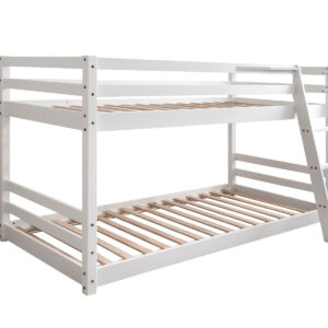 Polli Bunk Bed White with 15cm Mattress Combo