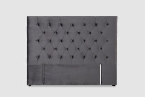 Rakel Headboard Queen Velvet Grey PR66655328 Headboards NZ DEPOT - NZ DEPOT