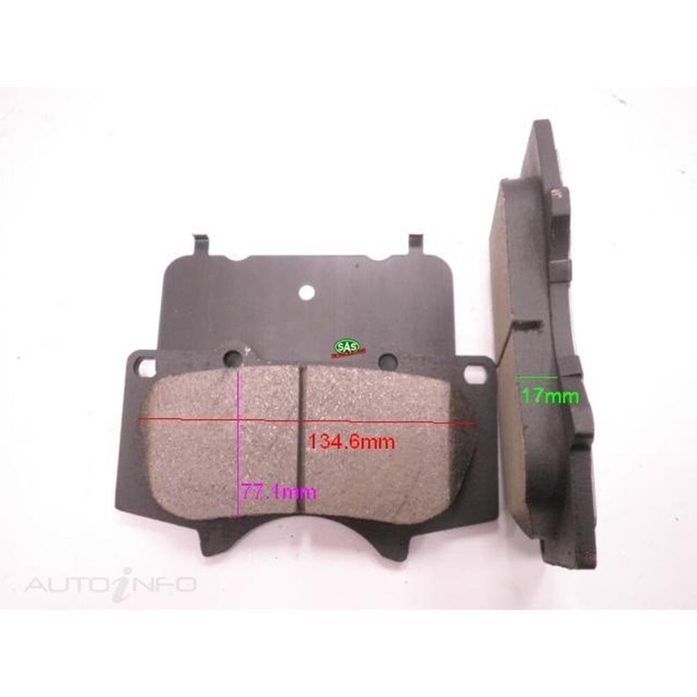 Royale Brake Pads - SAS-BP1482HD (Toyota Prado