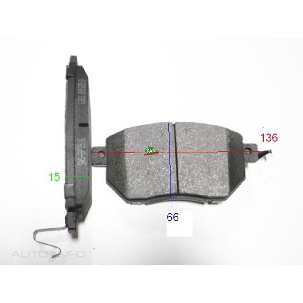 Royale Brake Pads - SAS-BP1516 (Nissan Murano Z50) - NZ DEPOT