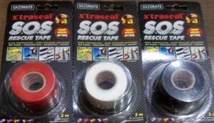 S.O.S Rescue Tape 25mm x 3m Black 11120 Hardware DIY Tape Accessories NZ DEPOT