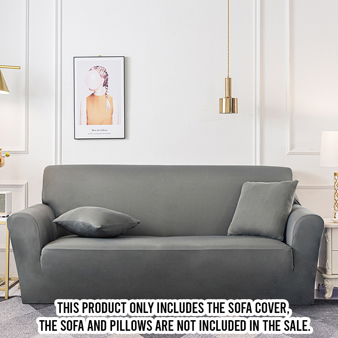 Soga 1-Seater Grey Sofa Cover Couch Protector High Stretch Lounge Slipcover Home Decor, Home &Amp; Living, Home Decor, Sofa Covers, , ,  - Nz Depot 2