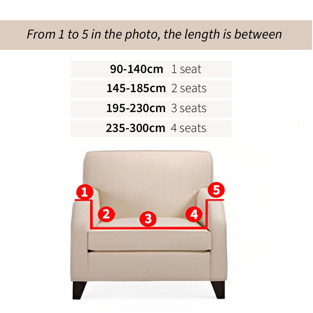 Soga 1-Seater Leaf Design Sofa Cover Couch Protector High Stretch Lounge Slipcover Home Decor, Home &Amp; Living, Home Decor, Sofa Covers, , ,  - Nz Depot 6