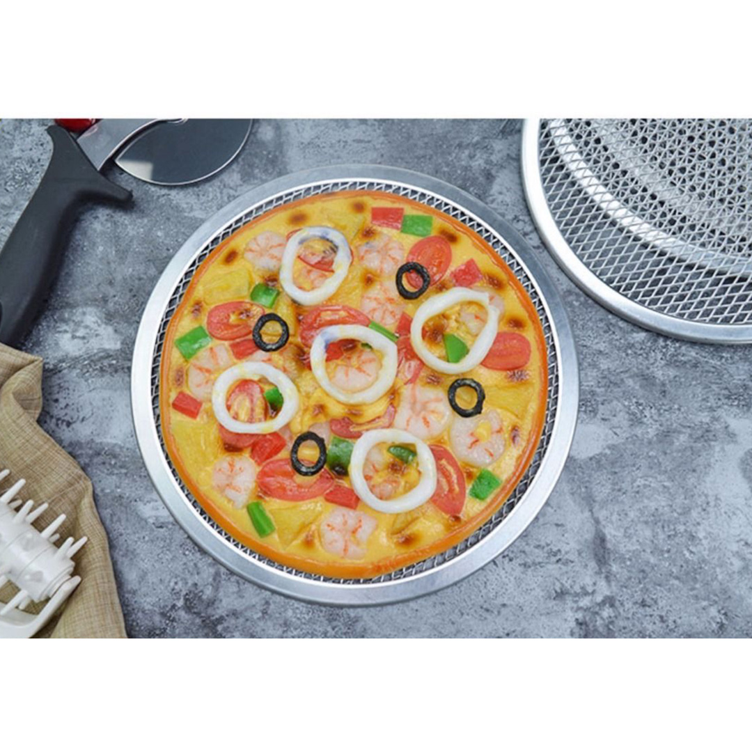 Soga 10-Inch Round Seamless Aluminium Nonstick Commercial Grade Pizza Screen Baking Pan, Home &Amp; Living, Kitchen &Amp; Dining, Kitchen Tools &Amp; Utensils, Pasta &Amp; Pizza Tools, ,  - Nz Depot 10