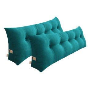 SOGA 2X 150cm Blue Green Triangular Wedge Bed Pillow Headboard Backrest Bedside Tatami Cushion Home Decor, Furniture, Living Room Furniture, Occasional Chairs, , ,  - NZ DEPOT 1