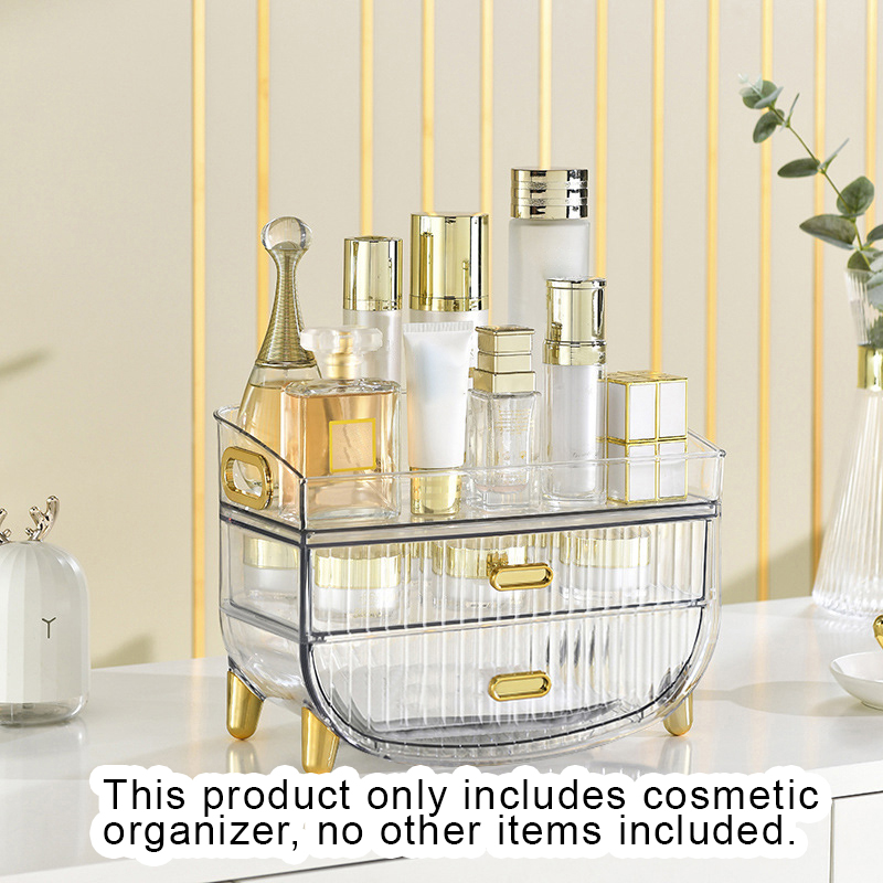 Soga 2X 3 Tier Transparent Multifunctional Countertop Cosmetic Storage Makeup Skincare Holder Jewelry Cabinet Bathroom Desk Drawer Vanity Organiser, Home, Bathroom, Bathroom Accessories, Bathroom Storage, ,  - Nz Depot 2