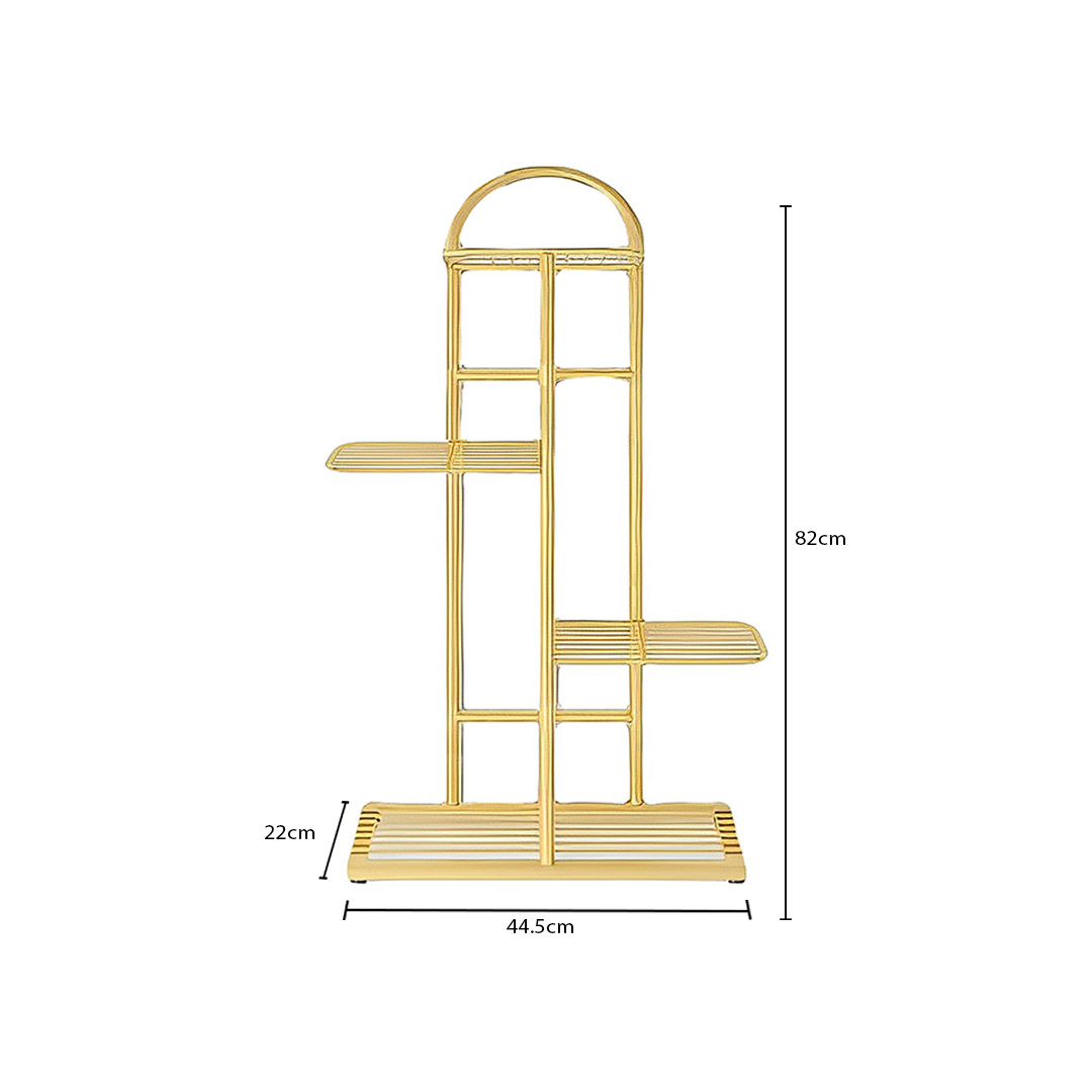 Soga 2X 4 Tier 5 Pots Gold Metal Plant Stand Flowerpot Display Shelf Rack Indoor Home Office Decor, Home &Amp; Living, Home Decor, Indoor Pots, Planters And Plant Stands, , ,  - Nz Depot 6