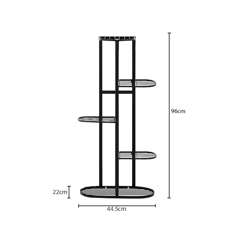 Soga 2X 5 Tier 6 Pots Black Metal Plant Rack Flowerpot Storage Display Stand Holder Home Garden Decor, Home &Amp; Living, Home Decor, Indoor Pots, Planters And Plant Stands, , ,  - Nz Depot 5