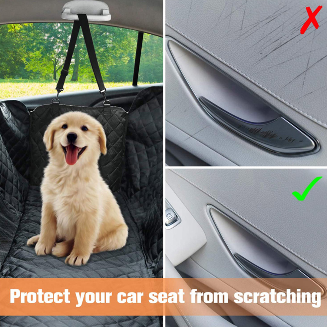 Soga 2X 600D Oxford Cloth Waterproof Dog Car Cover Back Seat Protector Hammock Non-Slip Pet Mat Black, Pet Supplies, Dogs, Carriers &Amp; Travel Products, , ,  - Nz Depot 10