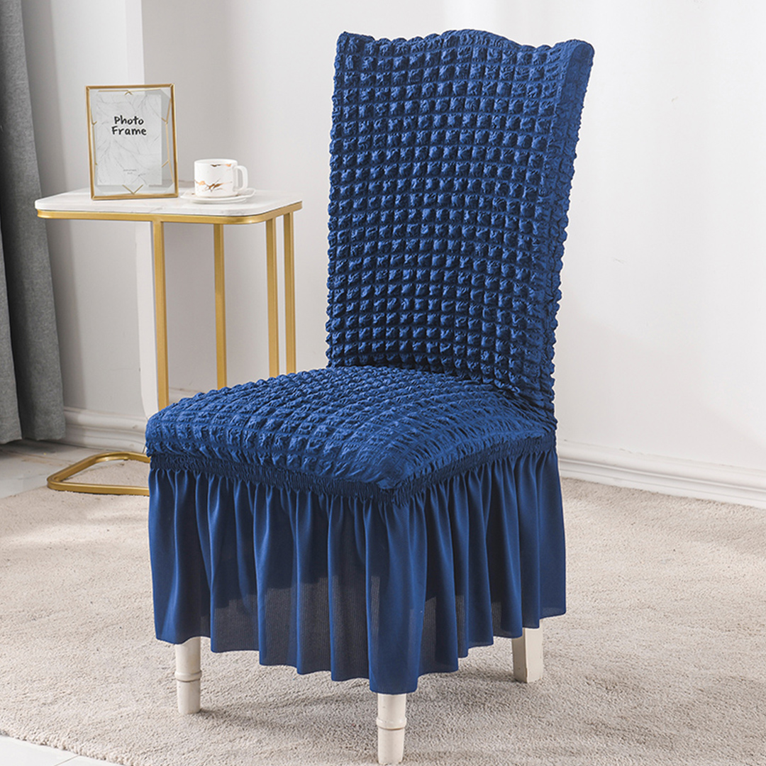 Soga 2X Blue Chair Cover Seat Protector With Ruffle Skirt Stretch Slipcover Wedding Party Home Decor, Home &Amp; Living, Home Decor, Chair Covers, , ,  - Nz Depot 8