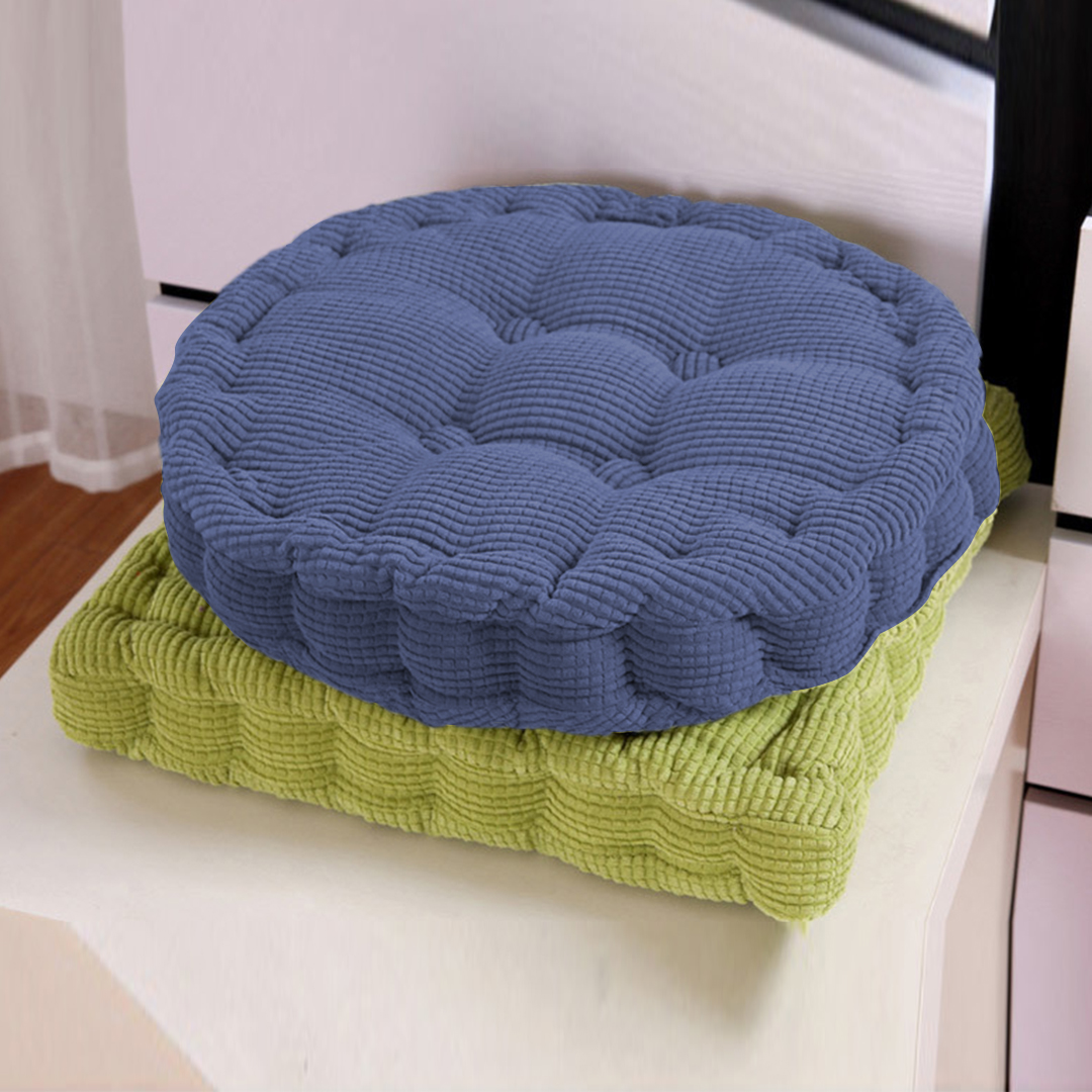 SOGA 2X Blue Round Cushion Soft Leaning Plush Backrest Throw Seat Pillow Home Office Decor, Furniture, Living Room Furniture, Occasional Chairs, , ,  - NZ DEPOT 3