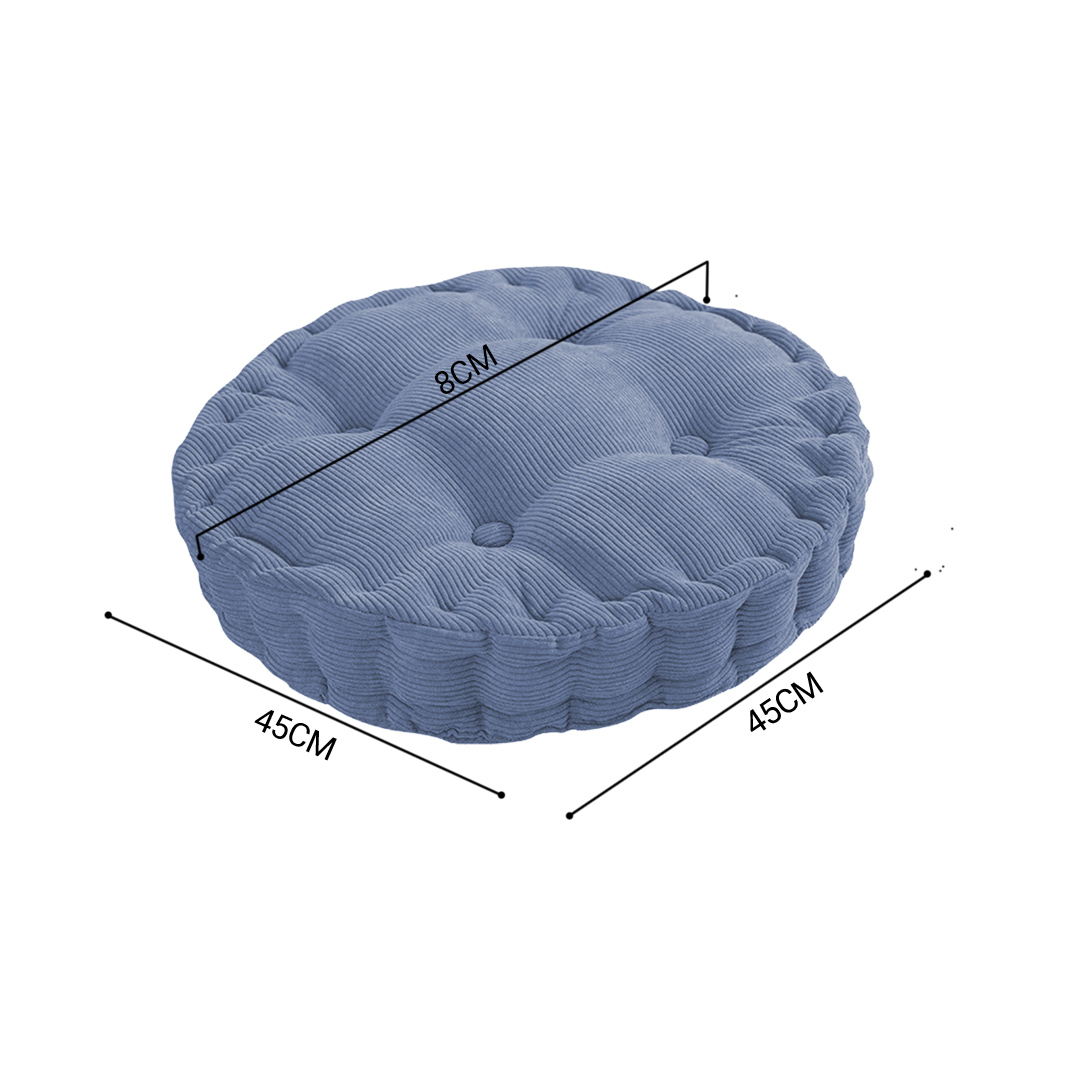 SOGA 2X Blue Round Cushion Soft Leaning Plush Backrest Throw Seat Pillow Home Office Decor, Furniture, Living Room Furniture, Occasional Chairs, , ,  - NZ DEPOT 6