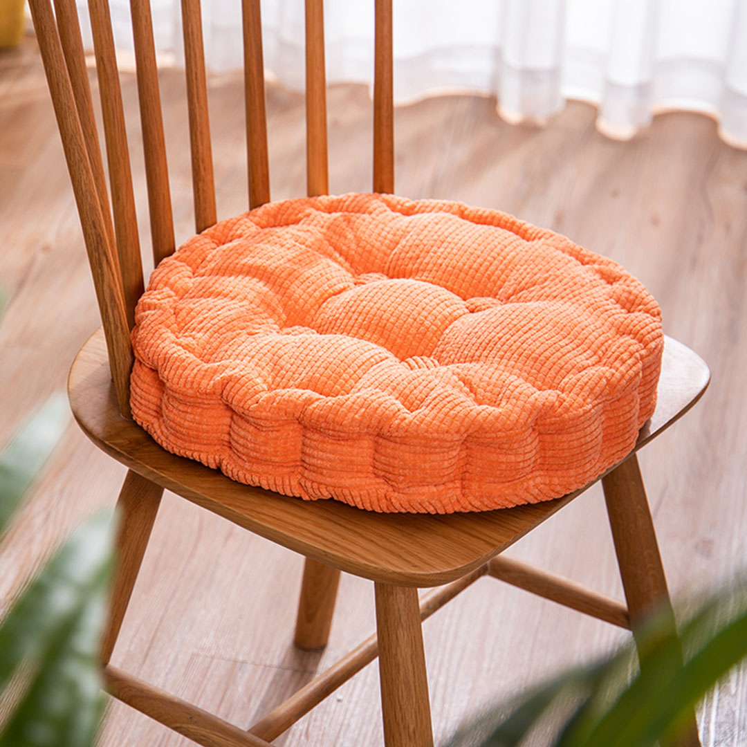 Soga 2X Orange Round Cushion Soft Leaning Plush Backrest Throw Seat Pillow Home Office Decor, Furniture, Living Room Furniture, Occasional Chairs, , ,  - Nz Depot 2