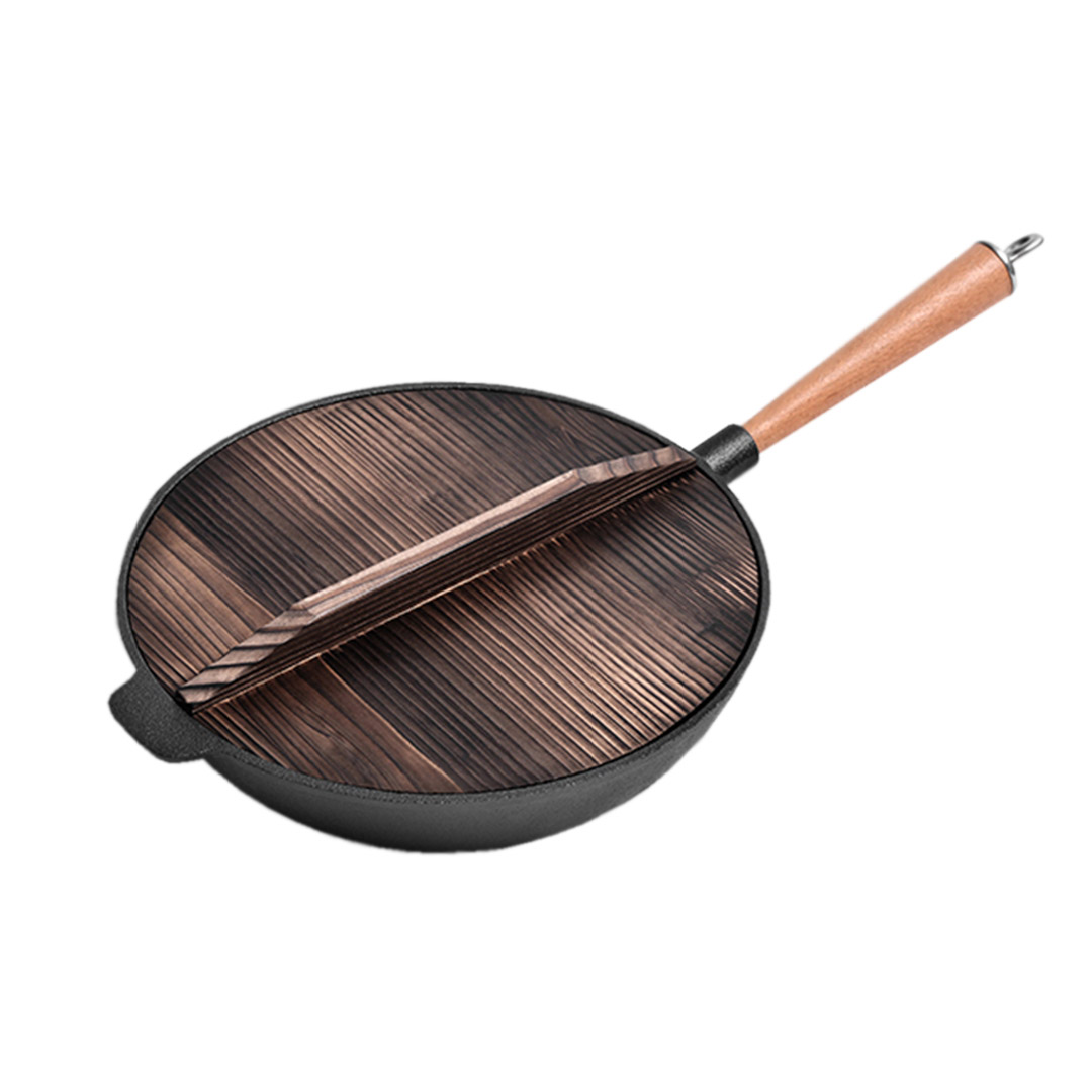 Soga 31Cm Commercial Cast Iron Wok Frypan Fry Pan, Home &Amp; Living, Kitchen &Amp; Dining, Cookware, Frying Pans, ,  - Nz Depot 1