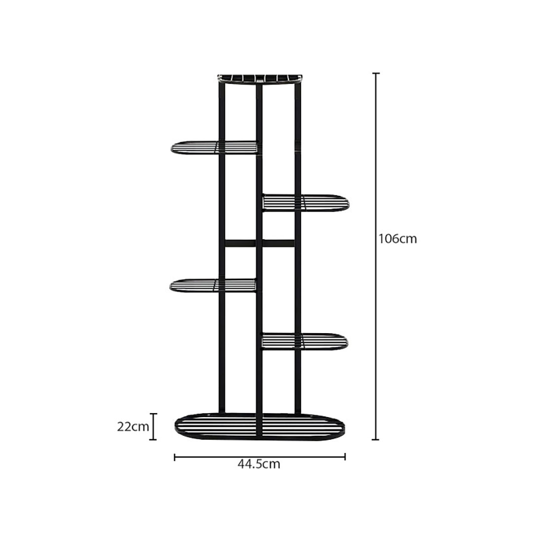 Soga 6 Tier 7 Pots Black Metal Plant Rack Flowerpot Storage Display Stand Holder Home Garden Decor, Home &Amp; Living, Home Decor, Indoor Pots, Planters And Plant Stands, , ,  - Nz Depot 5