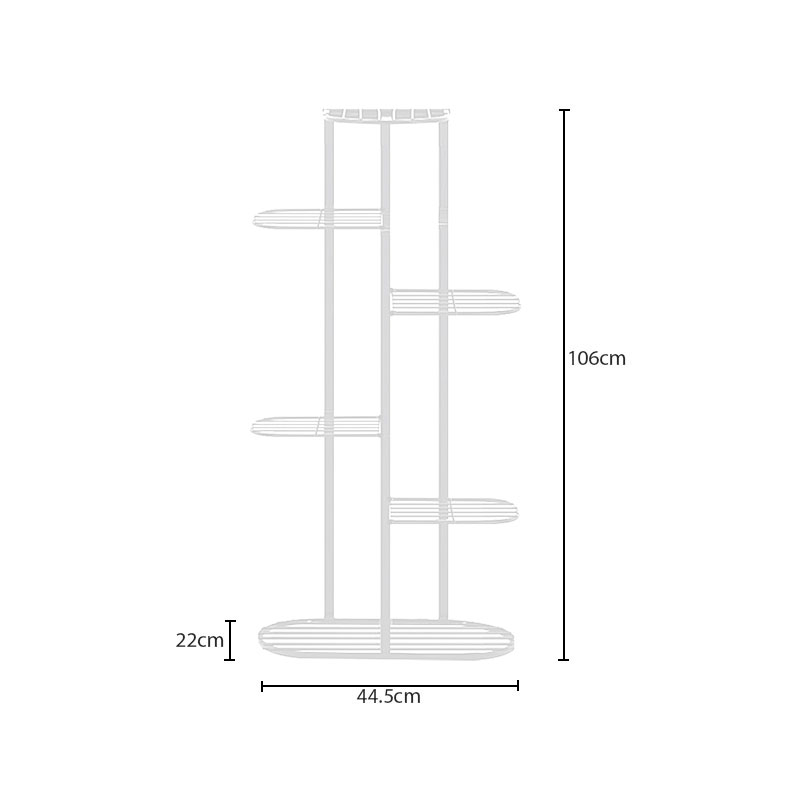 Soga 6 Tier 7 Pots White Metal Plant Rack Flowerpot Storage Display Stand Holder Home Garden Decor, Home &Amp; Living, Home Decor, Indoor Pots, Planters And Plant Stands, , ,  - Nz Depot 6