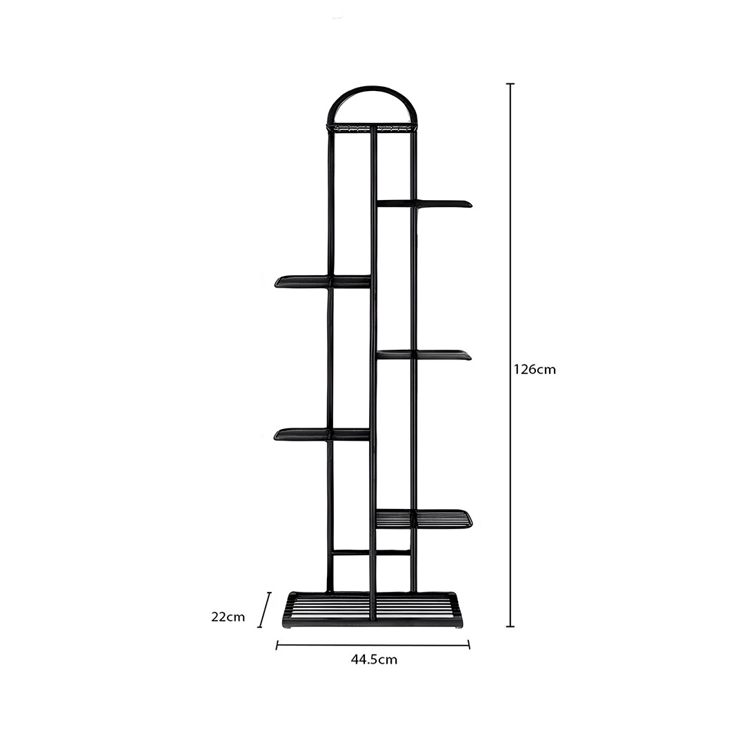 Soga 7 Tier 8 Pots Black Metal Plant Stand Flowerpot Display Shelf Rack Indoor Home Office Decor, Home &Amp; Living, Home Decor, Indoor Pots, Planters And Plant Stands, , ,  - Nz Depot 5