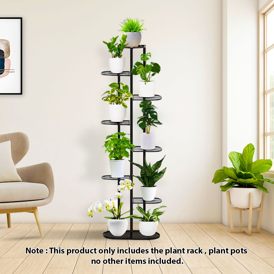 Soga 8 Tier 9 Pots Black Metal Plant Rack Flowerpot Storage Display Stand Holder Home Garden Decor, Home &Amp; Living, Home Decor, Indoor Pots, Planters And Plant Stands, , ,  - Nz Depot 2