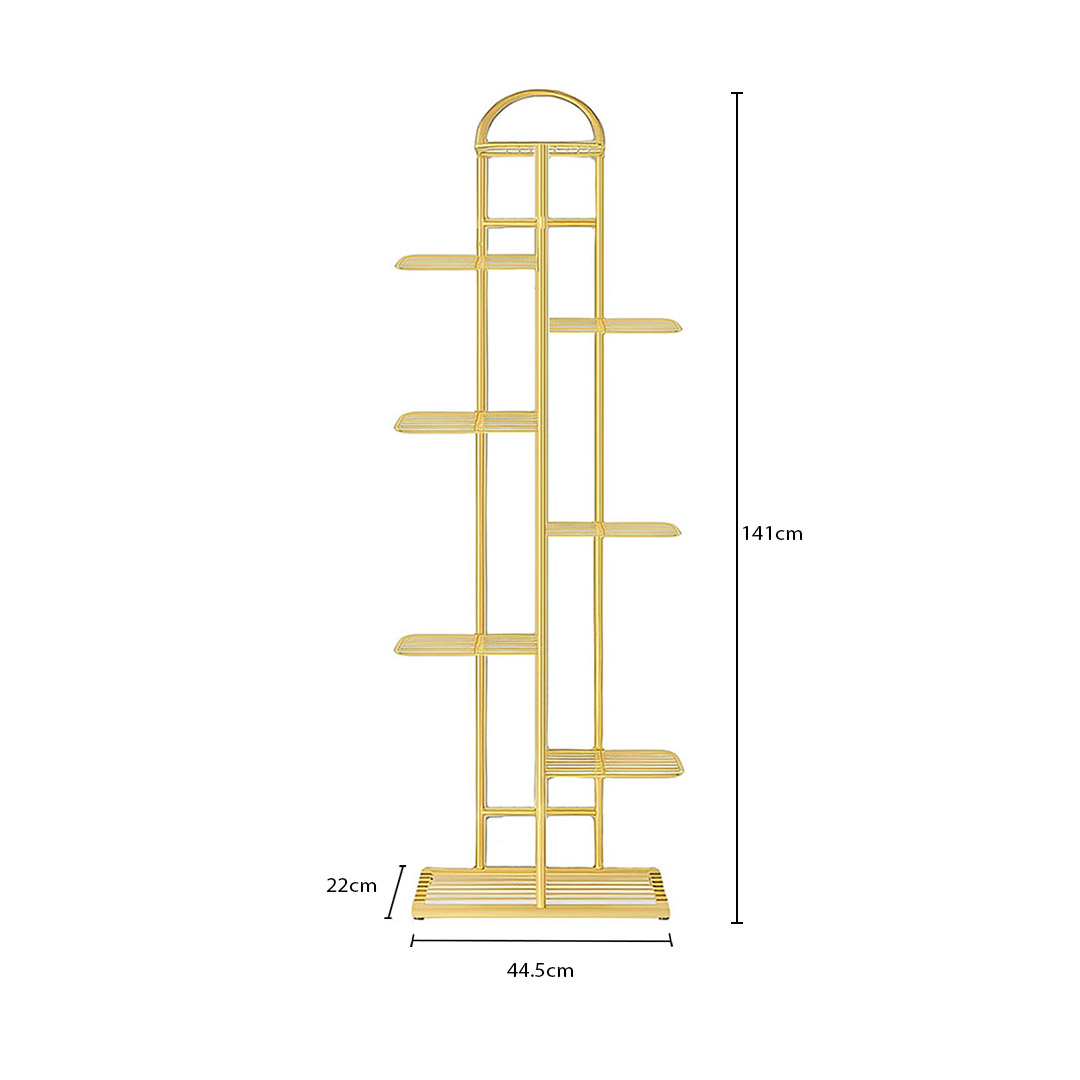 Soga 8 Tier 9 Pots Gold Metal Plant Stand Flowerpot Display Shelf Rack Indoor Home Office Decor, Home &Amp; Living, Home Decor, Indoor Pots, Planters And Plant Stands, , ,  - Nz Depot 6