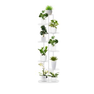 Soga 8 Tier 9 Pots White Round Metal Plant Rack Flowerpot Storage Display Stand Holder Home Garden Decor Nz Depot - Nz Depot