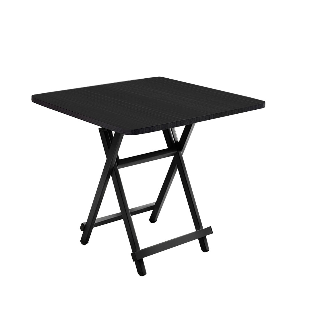 Soga Black Dining Table Portable Square Surface Space Saving Folding Desk Home Decor, Furniture, Living Room Furniture, Tables, , ,  - Nz Depot 1