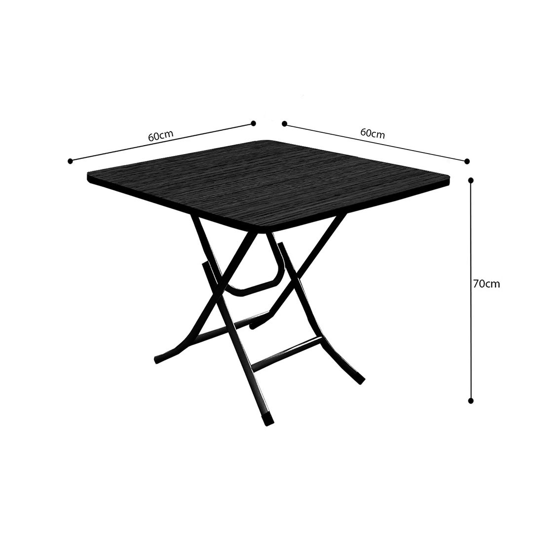 Soga Black Dining Table Portable Square Surface Space Saving Folding Desk With Lacquered Legs Home Decor, Furniture, Living Room Furniture, Tables, , ,  - Nz Depot 8