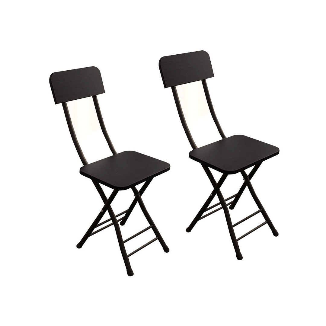 Soga Black Foldable Chair Space Saving Lightweight Portable Stylish Seat Home Decor Set Of 2, Furniture, Kitchen &Amp; Dining Room Furniture, Dining Chairs, , ,  - Nz Depot 1