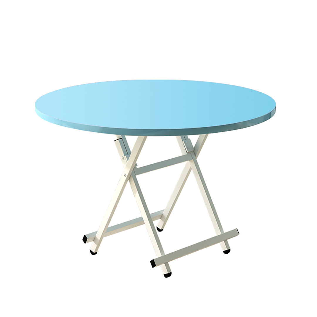 Soga Blue Dining Table Portable Round Surface Space Saving Folding Desk Home Decor, Furniture, Living Room Furniture, Tables, , ,  - Nz Depot 1