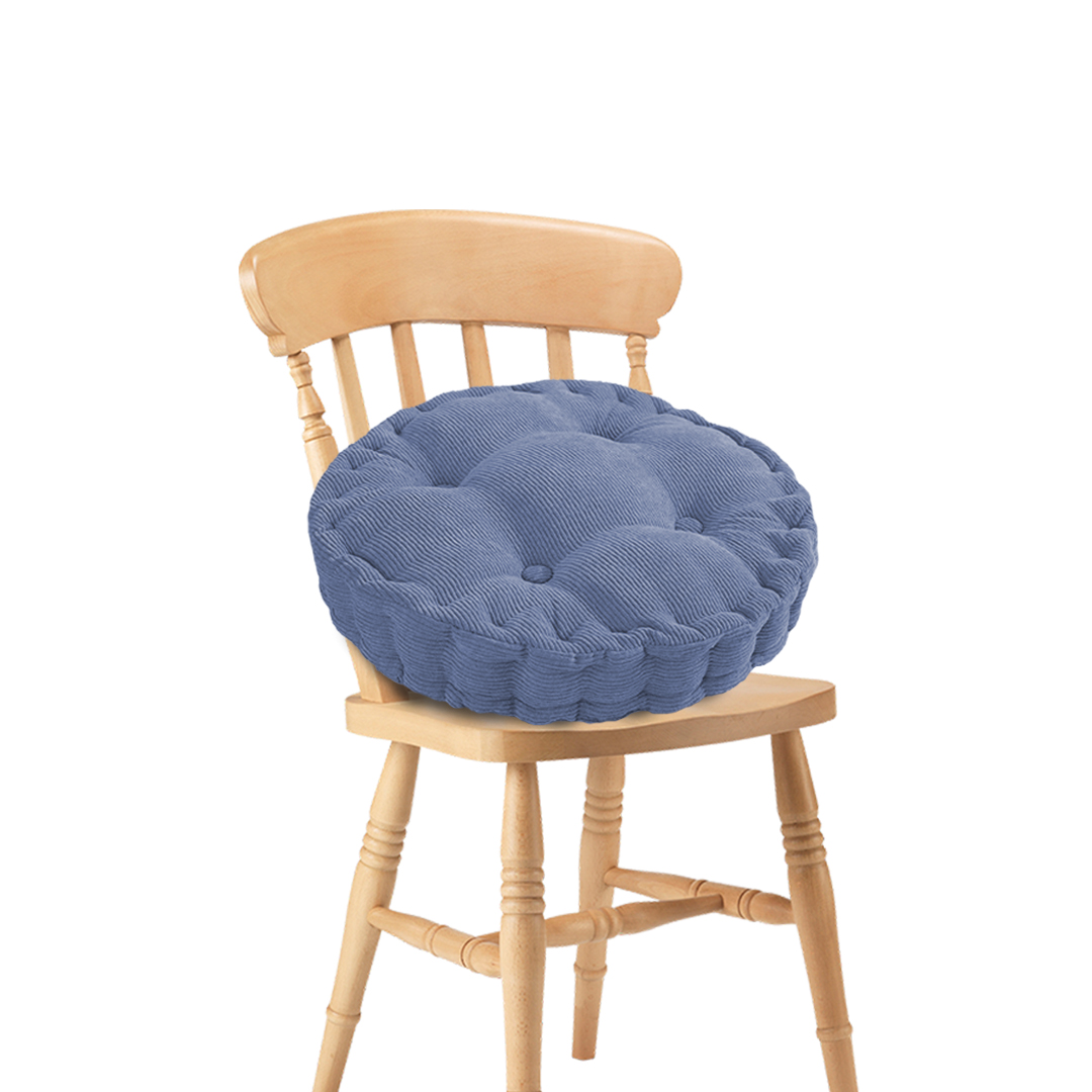 Soga Blue Round Cushion Soft Leaning Plush Backrest Throw Seat Pillow Home Office Decor, Furniture, Living Room Furniture, Occasional Chairs, , ,  - Nz Depot 1