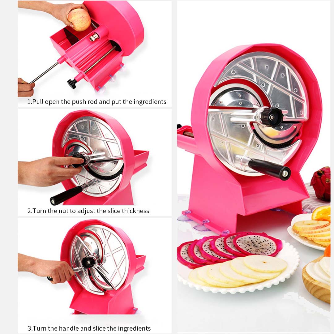 Soga Commercial Manual Vegetable Fruit Slicer Kitchen Cutter Machine Pink, Home &Amp; Living, Kitchen &Amp; Dining, Kitchen Tools &Amp; Utensils, Graters, Peelers &Amp; Slicers, ,  - Nz Depot 10