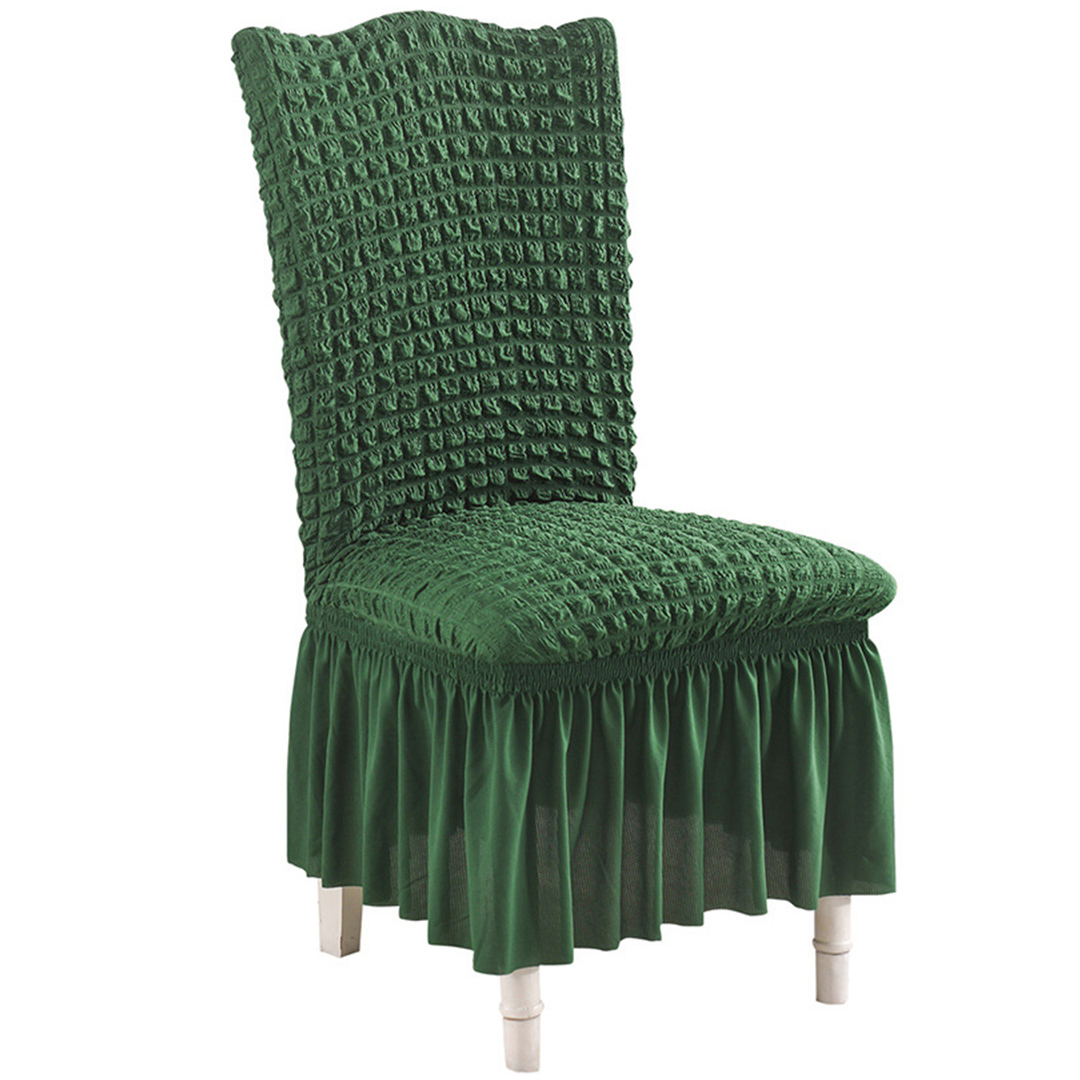 SOGA Dark Green Chair Cover Seat Protector with Ruffle Skirt Stretch Slipcover Wedding Party Home Decor, Home, Bed Linen, Throws And Blankets, Blankets, ,  - NZ DEPOT 1