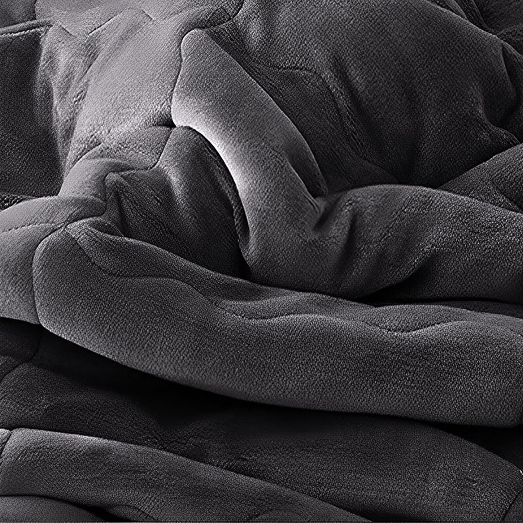 Soga Dark Grey Throw Blanket Warm Cozy Double Sided Thick Flannel Coverlet Fleece Bed Sofa Comforter, Home, Bed Linen, Throws And Blankets, Blankets, ,  - Nz Depot 5