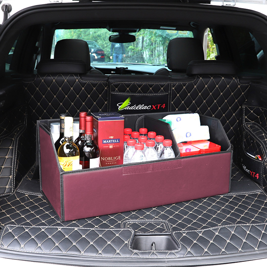 Soga Leather Car Boot Collapsible Foldable Trunk Cargo Organizer Portable Storage Box Red Large, Garden, Tools &Amp; Hardware, Automotive Parts &Amp; Accessories, Accessories &Amp; Car Care, Interior Accessories, ,  - Nz Depot 10