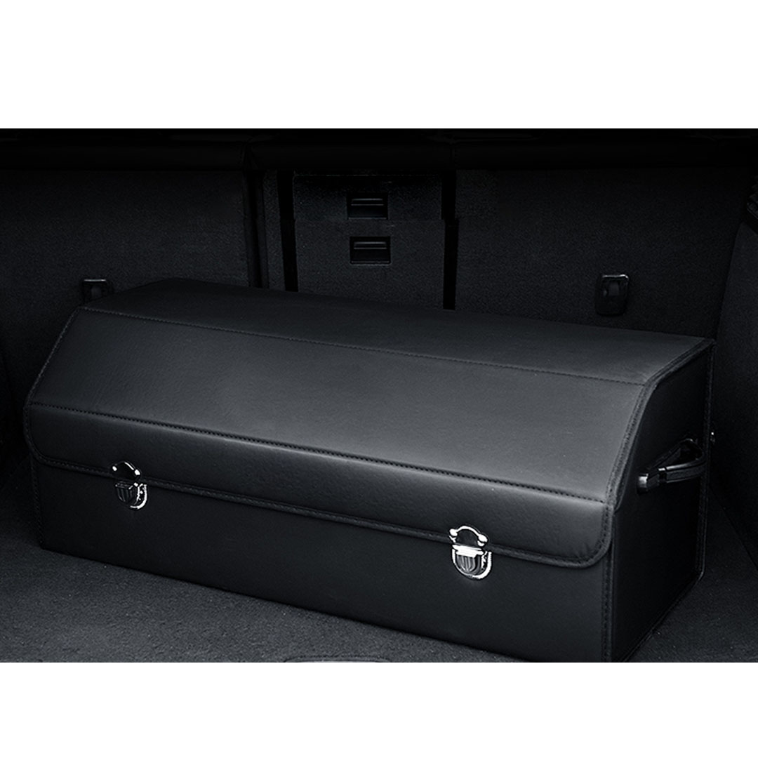 Soga Leather Car Boot Collapsible Foldable Trunk Cargo Organizer Portable Storage Box With Lock Black Large, Garden, Tools &Amp; Hardware, Automotive Parts &Amp; Accessories, Accessories &Amp; Car Care, Interior Accessories, ,  - Nz Depot 6