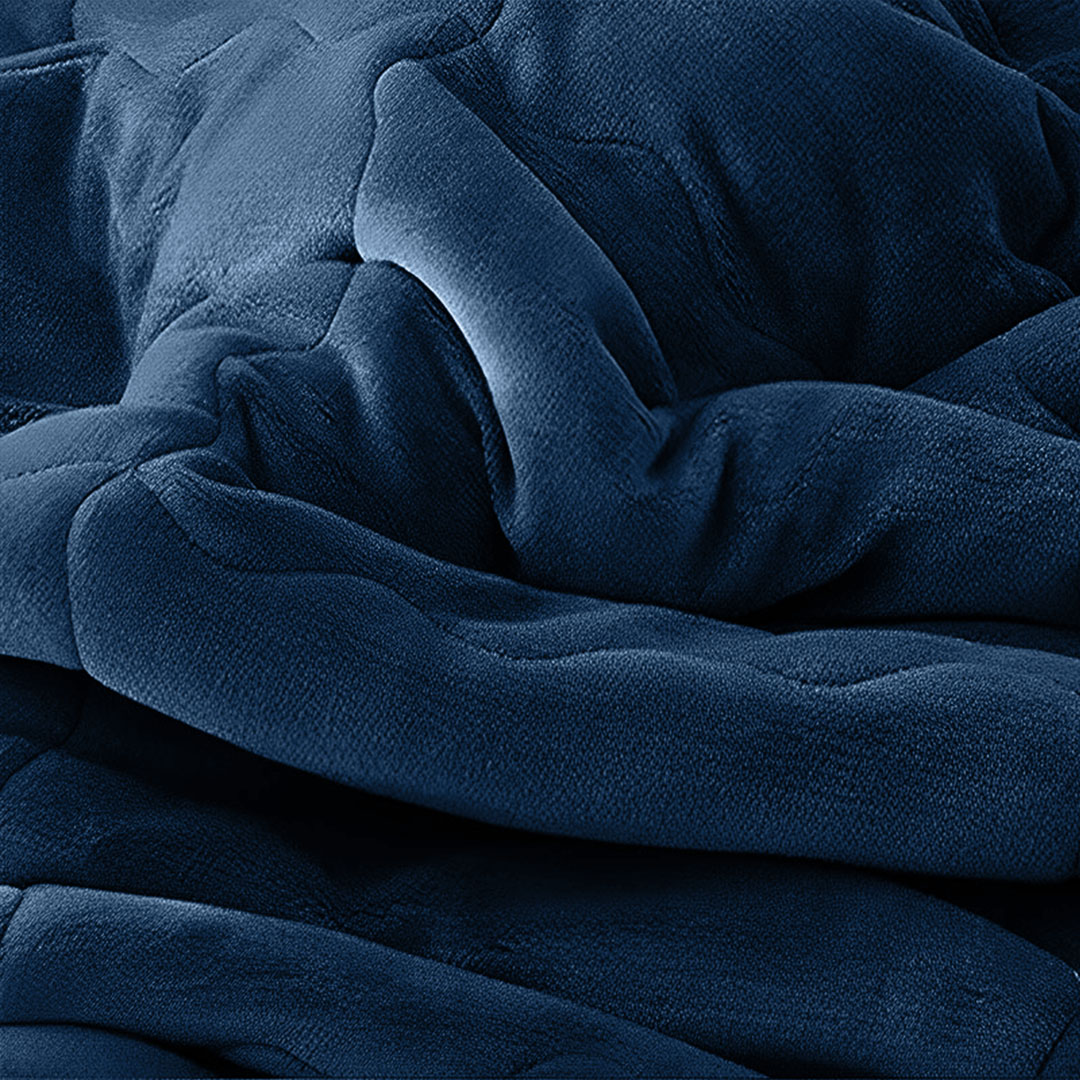 Soga Navy Blue Throw Blanket Warm Cozy Double Sided Thick Flannel Coverlet Fleece Bed Sofa Comforter, Home, Bed Linen, Throws And Blankets, Blankets, ,  - Nz Depot 5