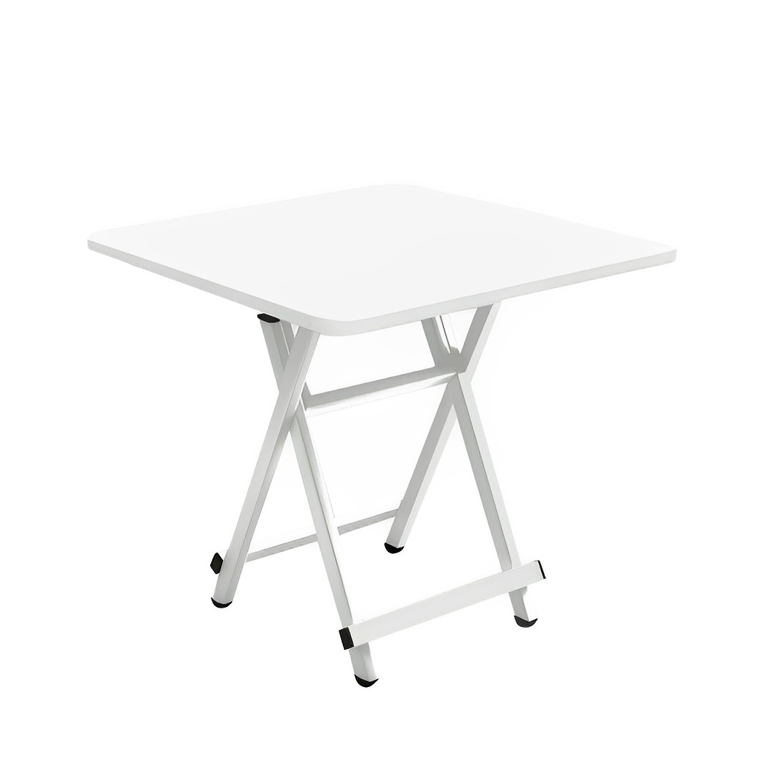 SOGA White Dining Table Portable Square Surface Space Saving Folding Desk with Lacquered Legs Home Decor, Furniture, Living Room Furniture, Tables, , ,  - NZ DEPOT 1