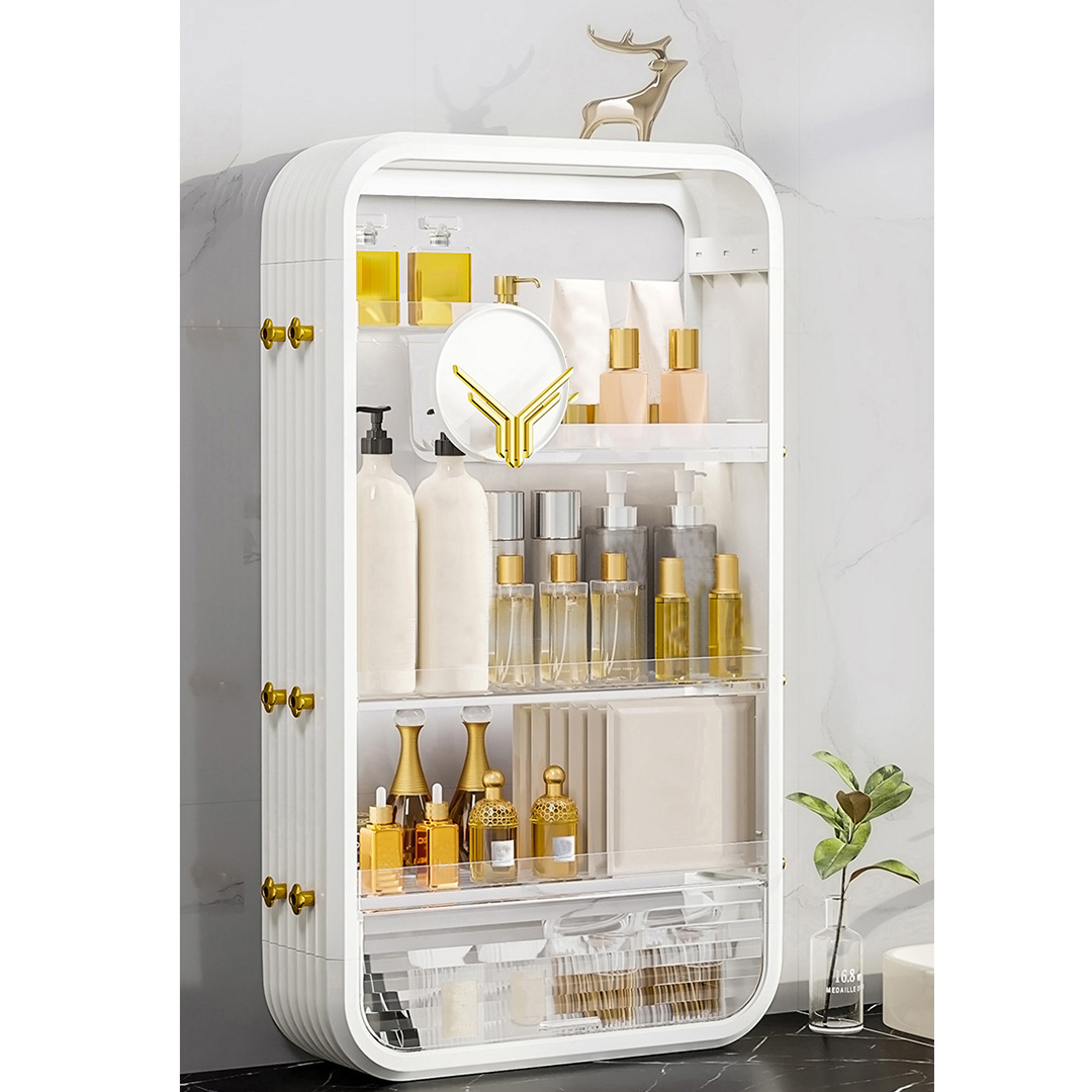 Soga White Multi Tier Cosmetic Storage Rack Bathroom Vanity Tray Display Stand Organiser, Home, Bathroom, Bathroom Accessories, Bathroom Storage, ,  - Nz Depot 3