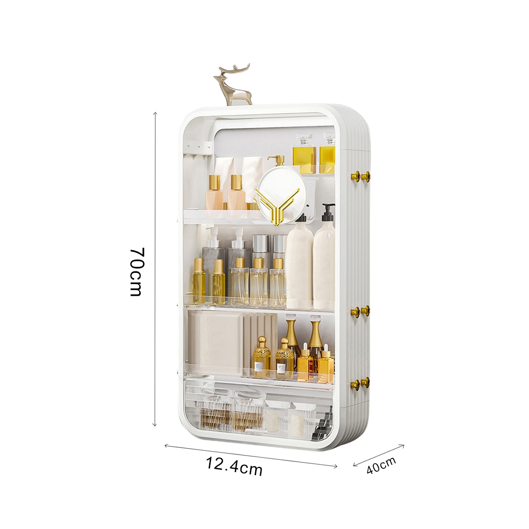 Soga White Multi Tier Cosmetic Storage Rack Bathroom Vanity Tray Display Stand Organiser, Home, Bathroom, Bathroom Accessories, Bathroom Storage, ,  - Nz Depot 6