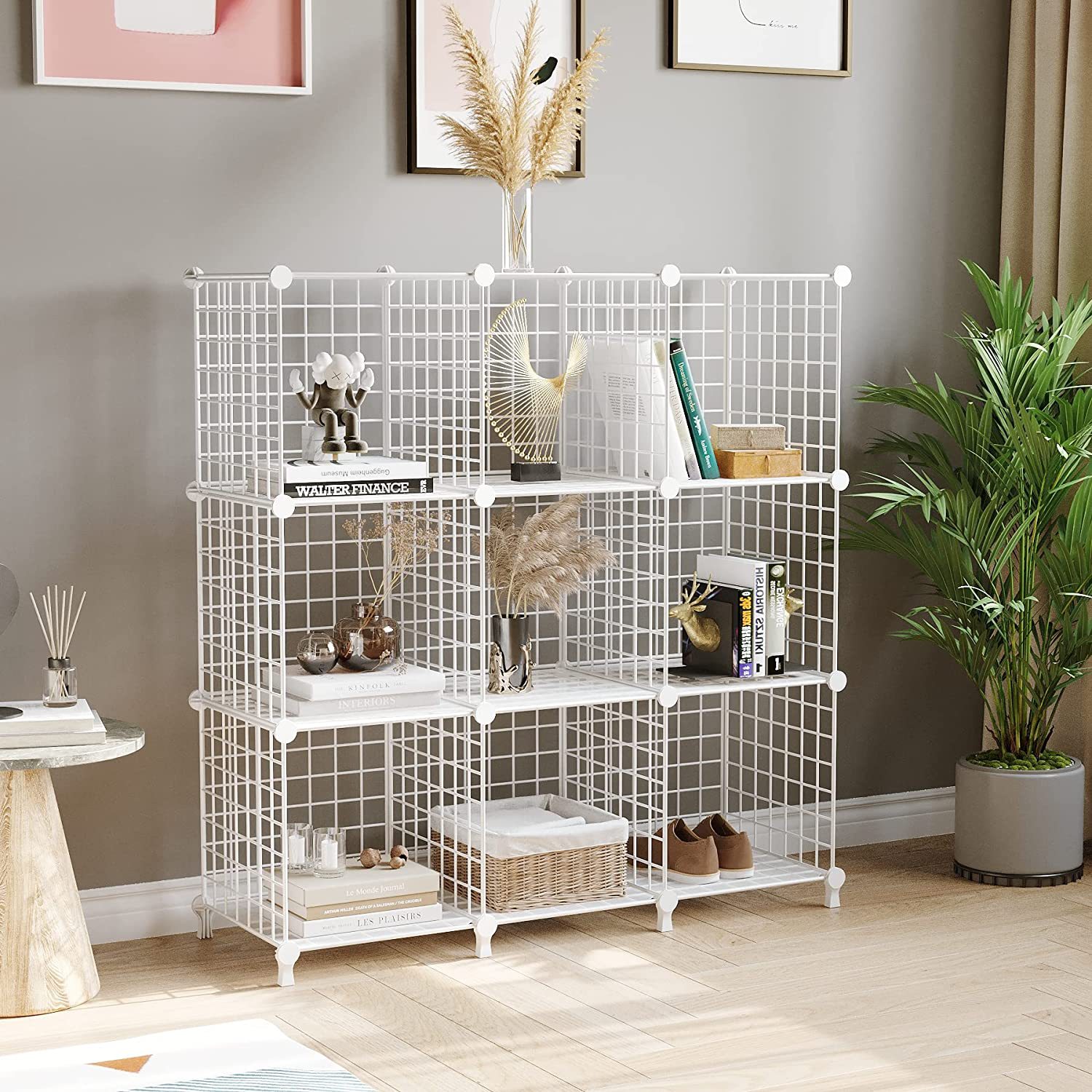 Soga White Portable 9-Cube 3 Column Storage Organiser Foldable Diy Modular Grid Space Saving Shelf, Furniture, Storage &Amp; Shelving, Home Storage, , ,  - Nz Depot 3