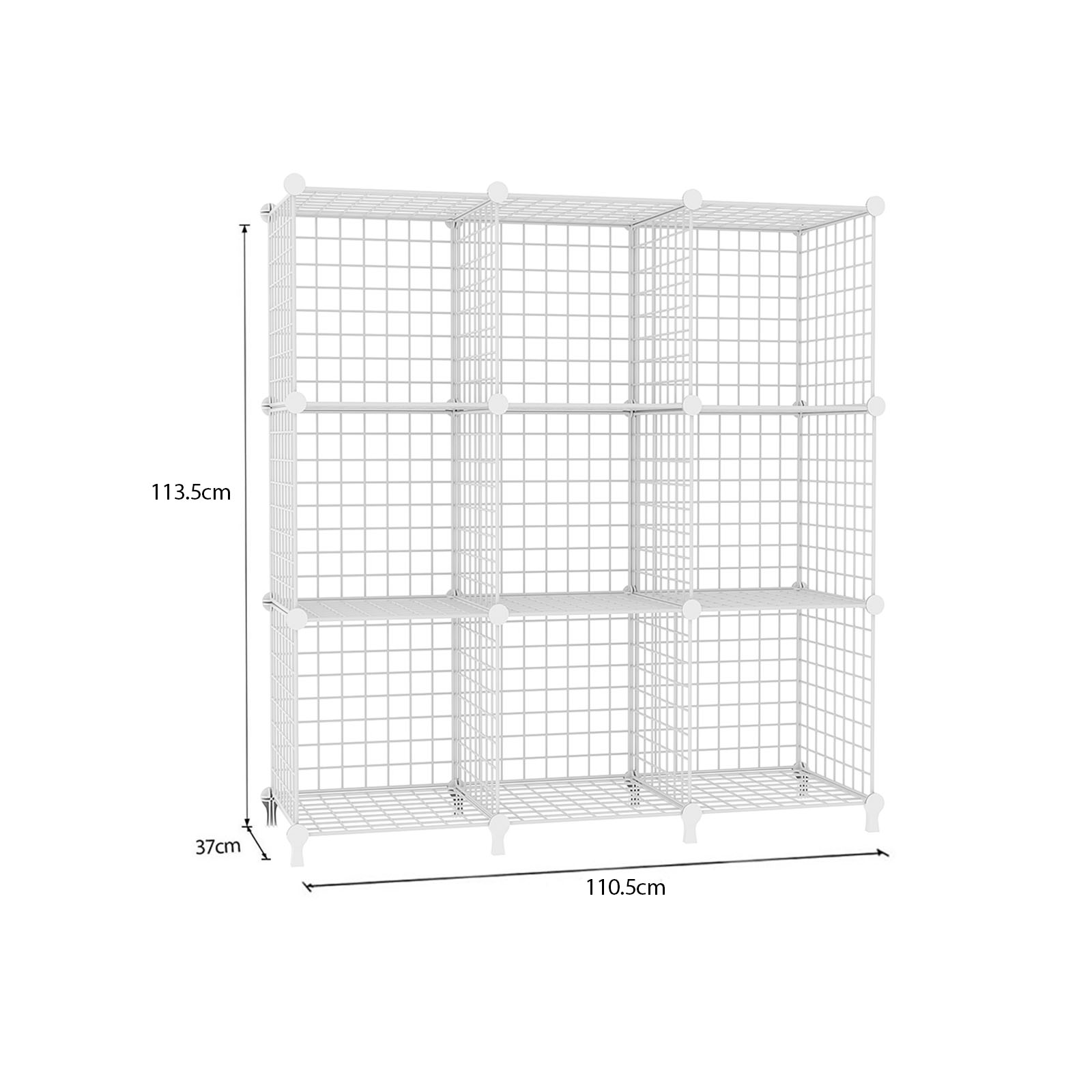 Soga White Portable 9-Cube 3 Column Storage Organiser Foldable Diy Modular Grid Space Saving Shelf, Furniture, Storage &Amp; Shelving, Home Storage, , ,  - Nz Depot 6