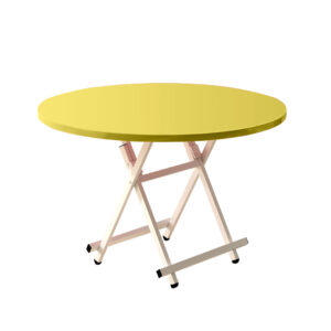 SOGA Yellow Dining Table Portable Round Surface Space Saving Folding Desk Home Decor, Furniture, Living Room Furniture, Tables, , ,  - NZ DEPOT 1