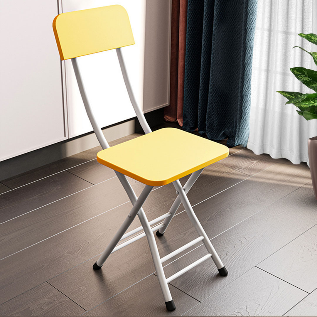 Soga Yellow Foldable Chair Space Saving Lightweight Portable Stylish Seat Home Decor, Furniture, Kitchen &Amp; Dining Room Furniture, Dining Chairs, , ,  - Nz Depot 4